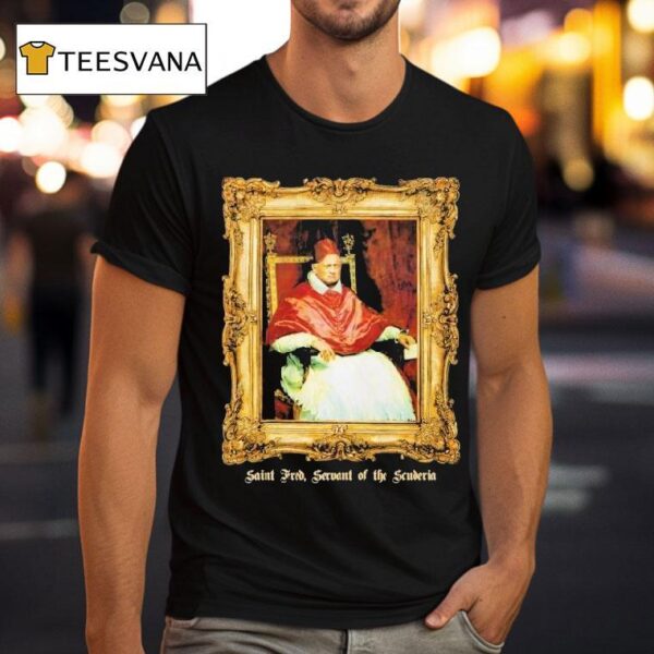 Fred Vasseur Saint Red Servant Of The Scuderia Portrai T Shirt