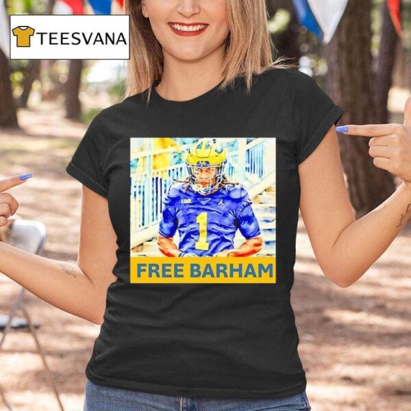 Free Jaishawn Barham Michigan Wolverines Football T Shirt