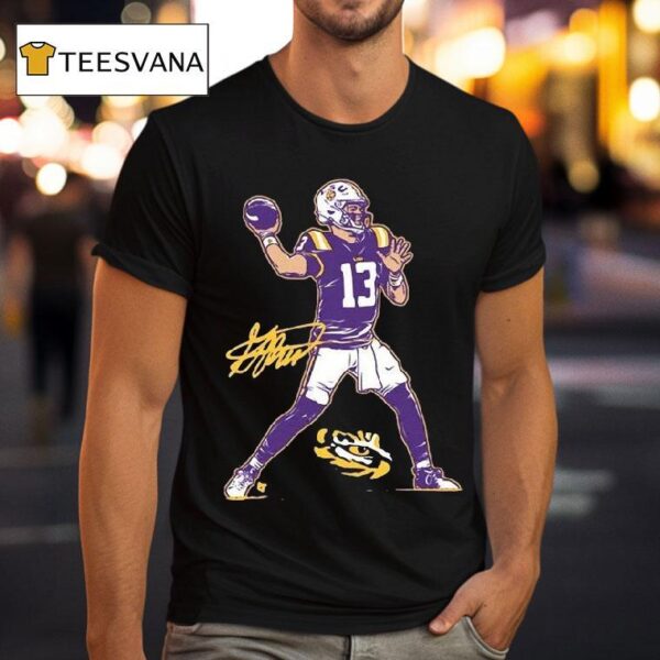 Garrett Nussmeier Superstar Pose Lsu Tigers T Shirt