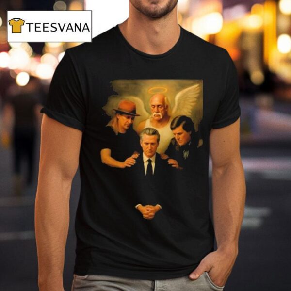 Gavin Newsom And Hulk Hogan Tucker Carlson The Chosen One A Fantastic T Shirt