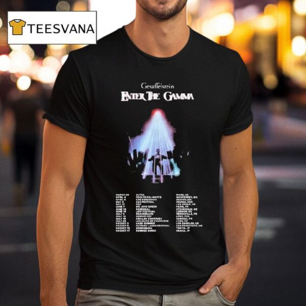 Gesaffelstein Enter The Gamma Tour Dates T Shirt