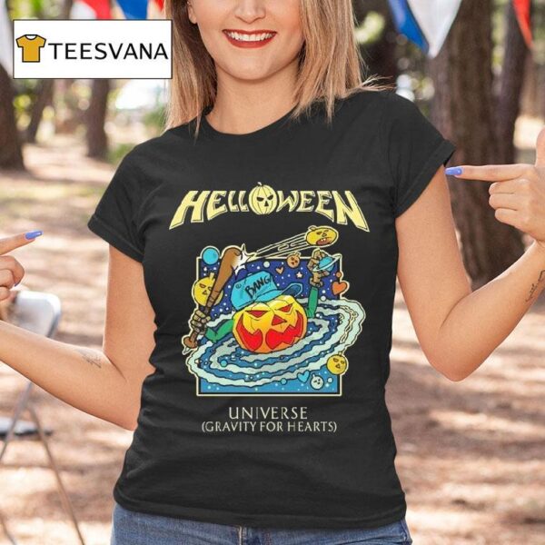 Helloween Giants And Monsters Universe Gravity For Hearts Halloween T Shirt
