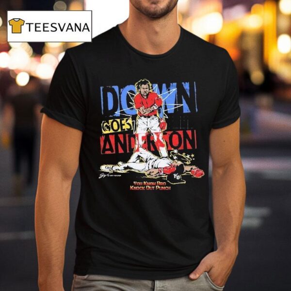 Jose Ramirez Vs Tim Anderson Cleveland Guardians Down Goes Anderson You Know Bro Knock Out Punch T Shirt