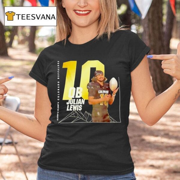 Julian Lewis Qb Colorado Buffaloes Football T Shirt