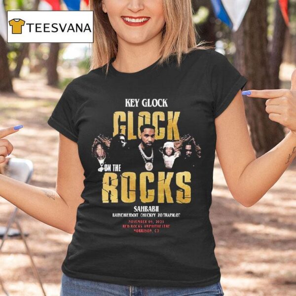 Key Glock On The Rock Show On November Th At Red Rocks Park And Amphitheatre In Morrison Co T Shirt