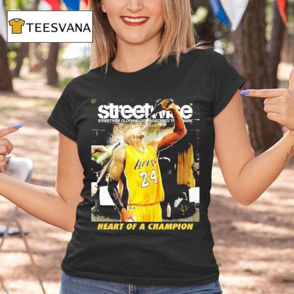 Kobe Bryant Los Angeles Lakers Streetwise Heart Of A Champion T Shirt