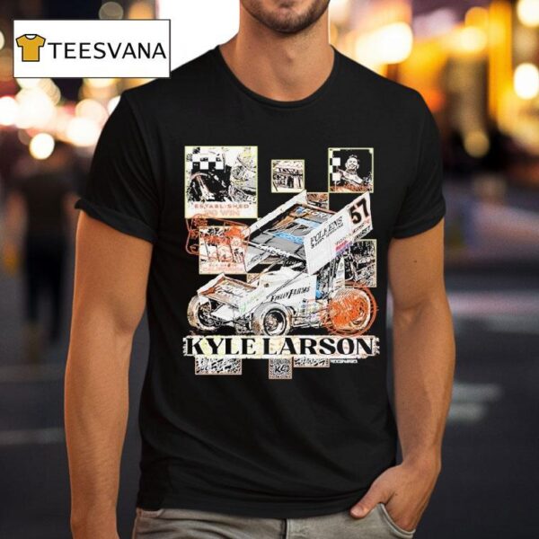 Kyle Larson Checkered Scenes T Shirt