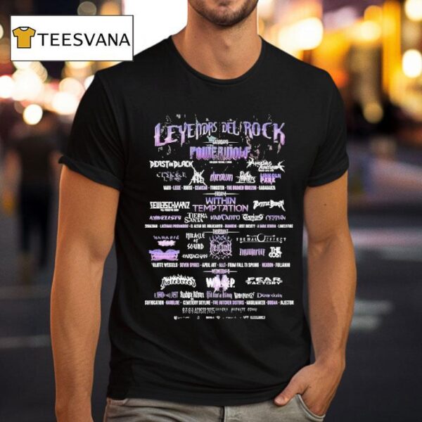 Leyendas Del Rock Festival August At Villena Alicante Spain Rock Metal T Shirt