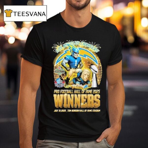 Los Angeles Chargers Pro Football Hall Of Fame Winners Tom Benson Stadium Nfl Masco T Shirt