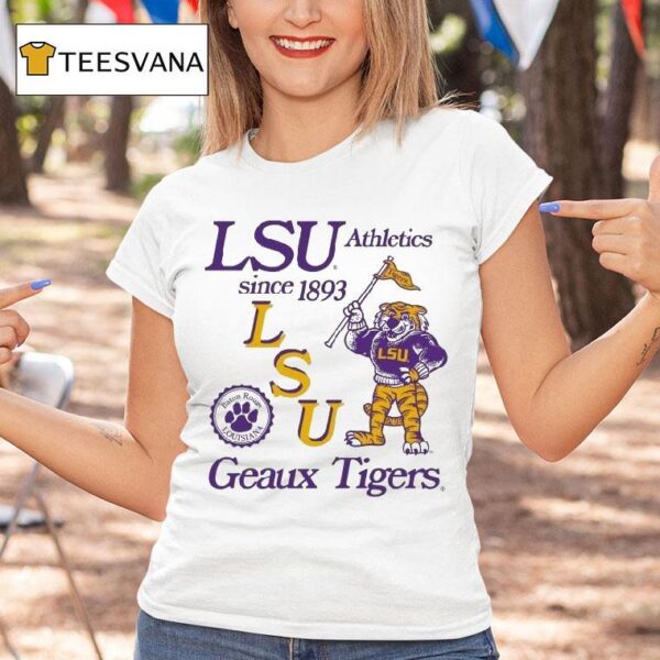 Lsu Tigers Geaux Tigers Athletics Since Mascot Baton Rouge Louisiana T Shirt