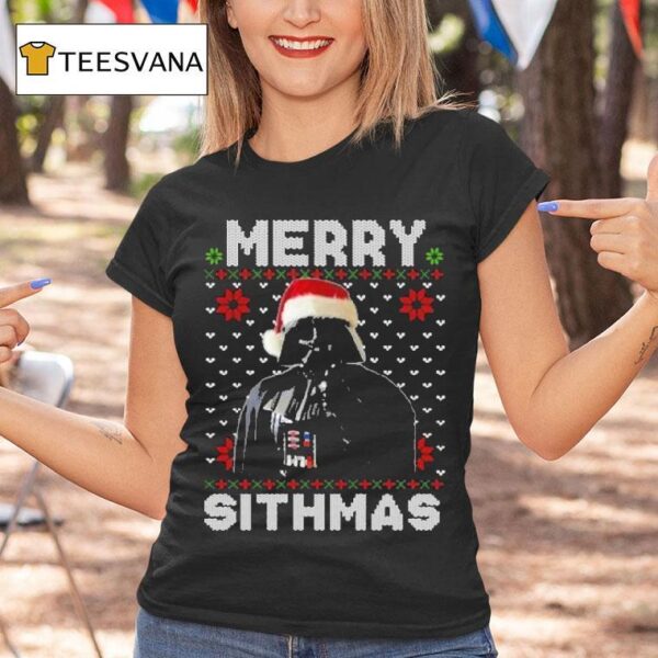 Merry Sithmas Darth Vader Ugly Holiday Christmas T Shirt