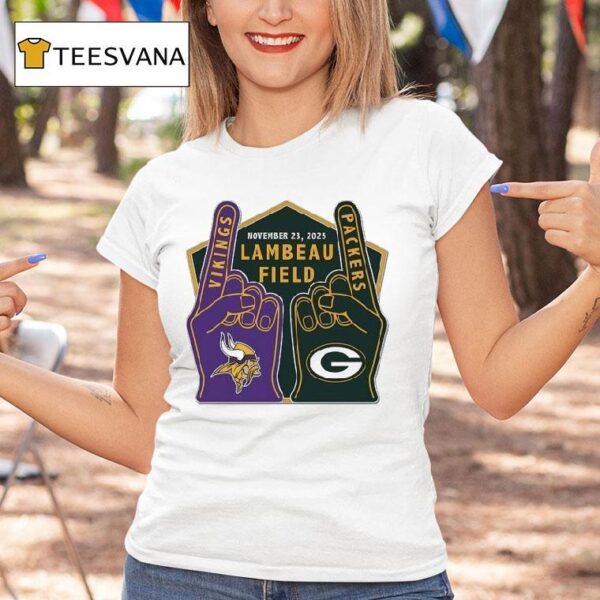 Minnesota Vikings Vs Green Bay Packers Lambeau Field T Shirt