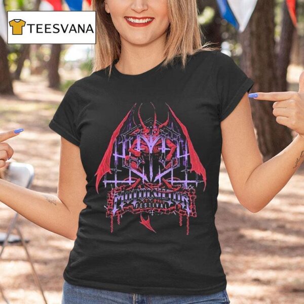 Motocultor Festival Winged Demon With Tour Dates In Carhaix Plouguer France On August T Shirt