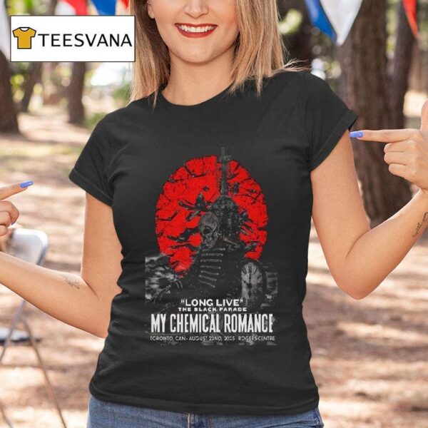 My Chemical Romance Long Live The Black Parade Toronto On Skeleton T Shirt