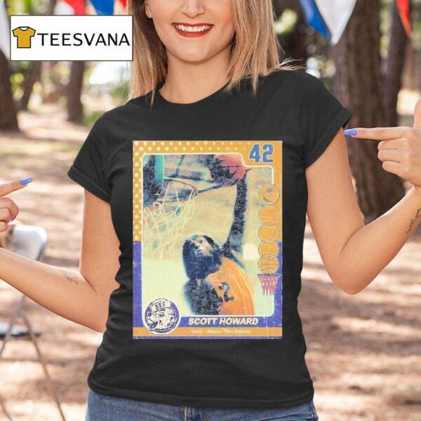 N Wolf Trading Card Scott Howard Guard Beacon Town Beavers T Shirt