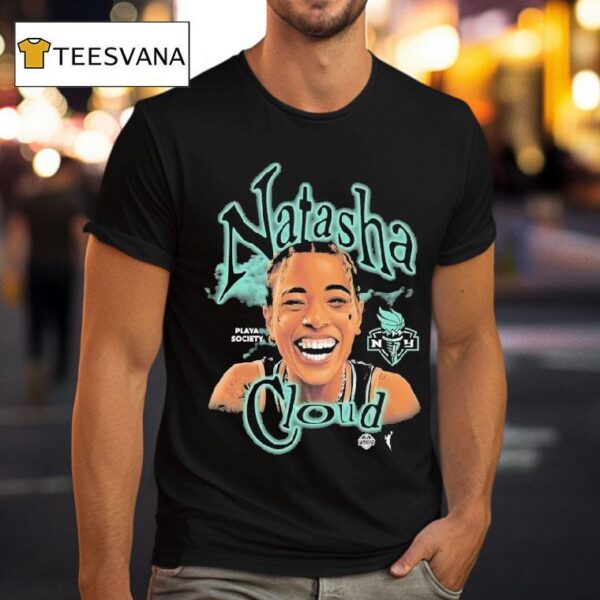 Natasha Cloud Playa Society Wnbpa New York Liberty T Shirt