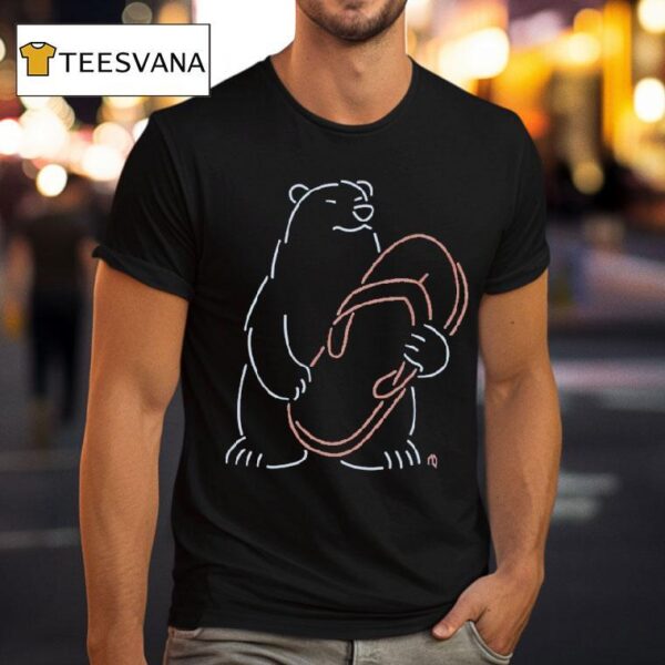 New York Mets Polar Bear Chancla Neon T Shirt