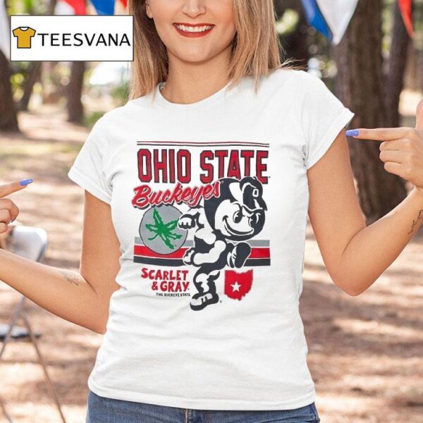 Ohio State Buckeyes Scarlet And Gray The Buckeye State T Shirt