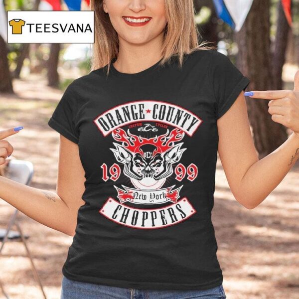 Orange County Choppers Pipes And Flames New York T Shirt