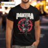 Pantera Cowboy From Hell Flames Cowboy Rodeo Skeleton T Shirt