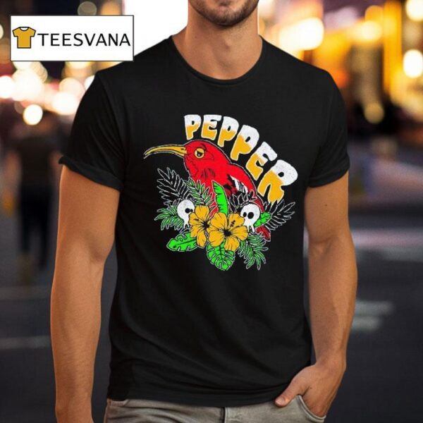 Pepper Iʻiwi Bird Sapphire T Shirt