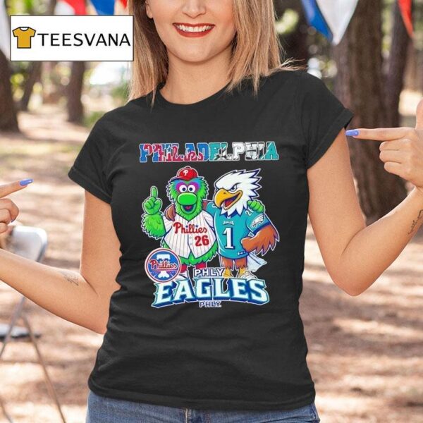 Philadelphia Phillies And Philadelphia Eagles Masco T Shirt
