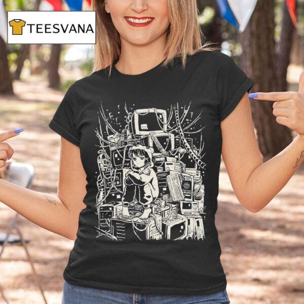 Pixel Eye Bat Wired World T Shirt