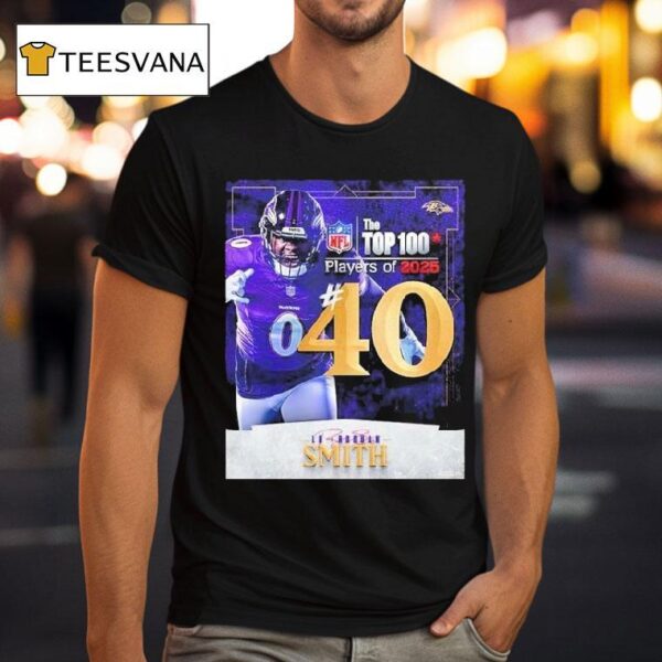 Roquan Smith Nfl Top Players Number Baltimore Ravens Linebacker American Football T Shirt
