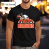 Snoopy And Woodstock Driving Car Cleveland Browns T Shirt