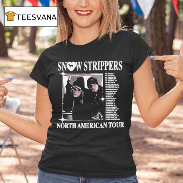 Snow Strippers North American Tour T Shirt