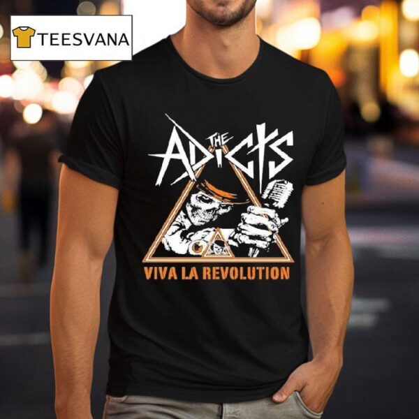 The Adicts Viva La Revolution Skull T Shirt