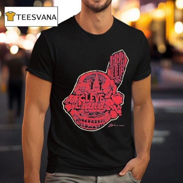 The History Of Cleveland Guardians Head Masco T Shirt