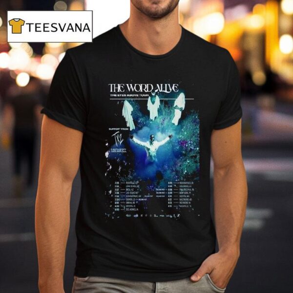 The Word Alive The Eyes Above Fall Tour Dates T Shirt