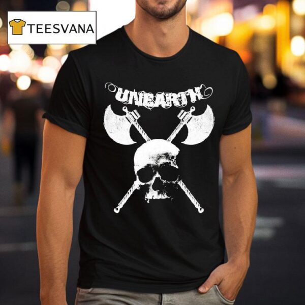 Unearth Boston Fucking Metal Skull Axe T Shirt