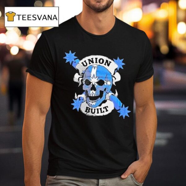 Victoria Cfmeu Union Built Fear Stops You Skull T Shirt