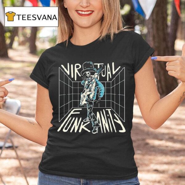 Virtual Funkanity Skeleton Rock T Shirt