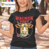 Wacken Open Air Bull Take Me Down To Heavy Metal City Where The Grass Is Green And The Cows Are Pretty Rose T Shirt