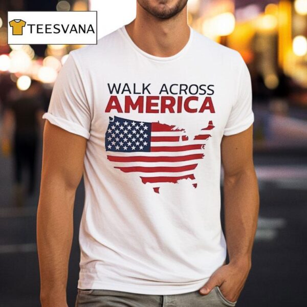Walk Across America Map T Shirt