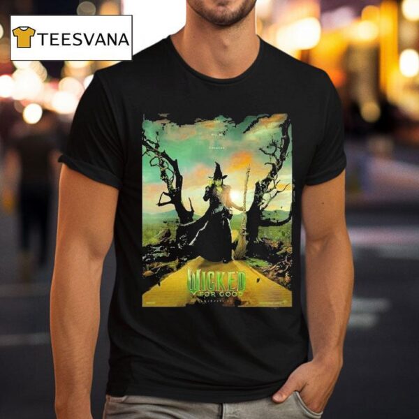 Wicked For Good Movie Featuring Cynthia Erivo As Elphaba On November Dark Fantasy Witch T Shirt