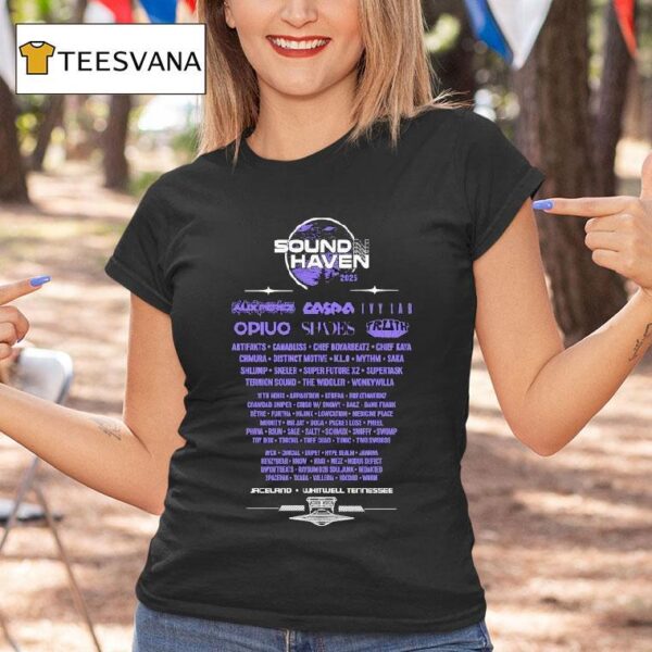 Wobble Factory Sound Haven Lineup T Shirt