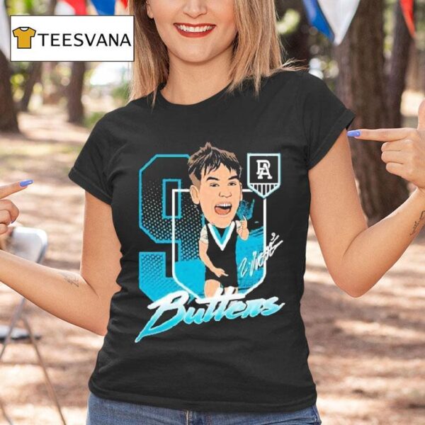 Zak Butters Port Adelaide Fc Signature T Shirt