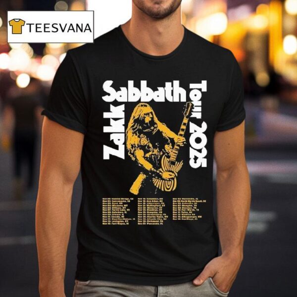 Zakk Sabbath Tour Dates On October In Rancho Mirage Ca T Shirt