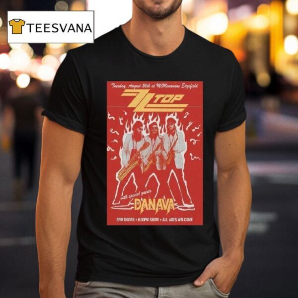Zztop All Ages Welcome Danava Tour T Shirt