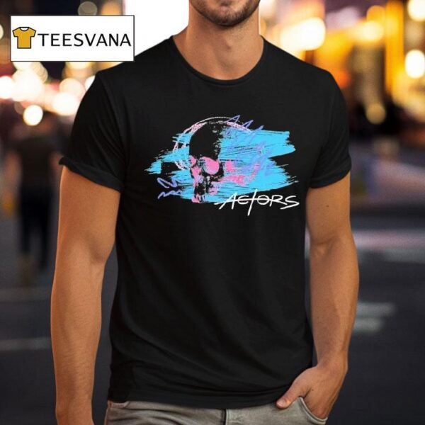 Actors Painted Skull T Shirt