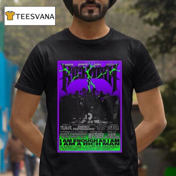 Aespa Rich Man Schedule The Th Mini Album T Shirt