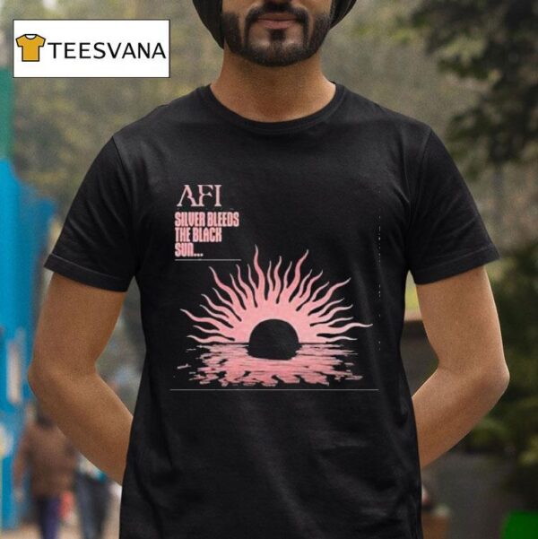 Afi Silver Bleeds The Black Sun T Shirt