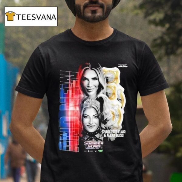 Alexa Bliss And Charlotte Flair Summer Slam T Shirt