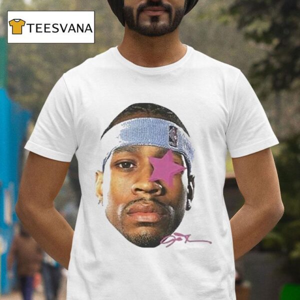 Allen Iverson Big Head Star Signature T Shirt