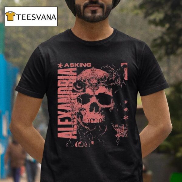 Asking Alexandria Let The Dead Take Me Skull T Shirt