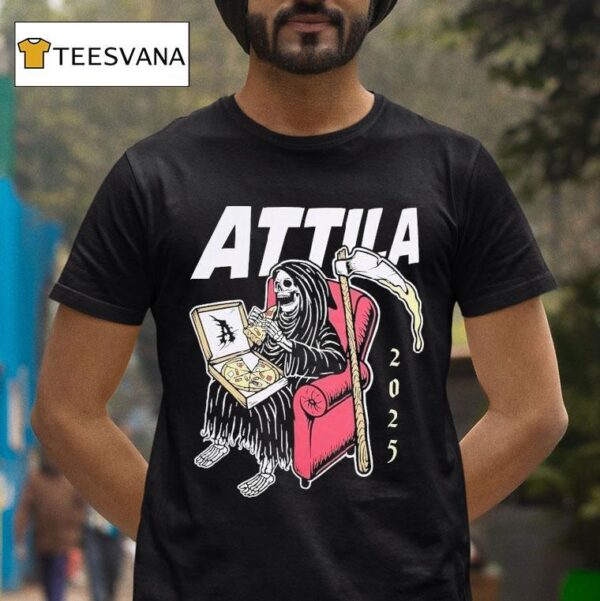Attila Pizza Grim Reaper Sofa T Shirt